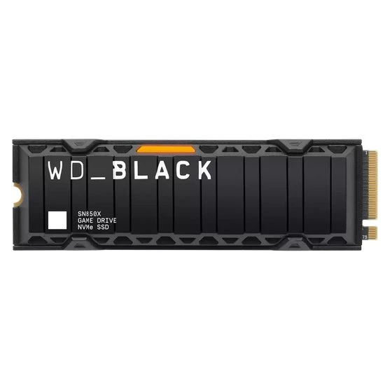 WD Black SN850X SSD 2TB M.2 NVMe Gen4 Heatsink 7300/6600 MBps (PS5 ready)