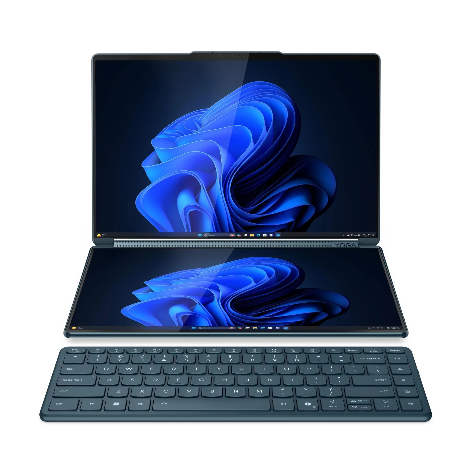 Lenovo YOGA Book 9 14IAH10 Intel Ultra7-255H 32GB 1TB-SSD 14"2.8K OLED GL TOUCH IntelARC140T PEN Win11Pro Tidal Teal