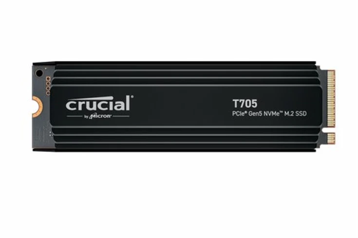 Crucial SSD T705 4TB M.2 NVMe Gen5 HeatSink 14100/12600 MBps