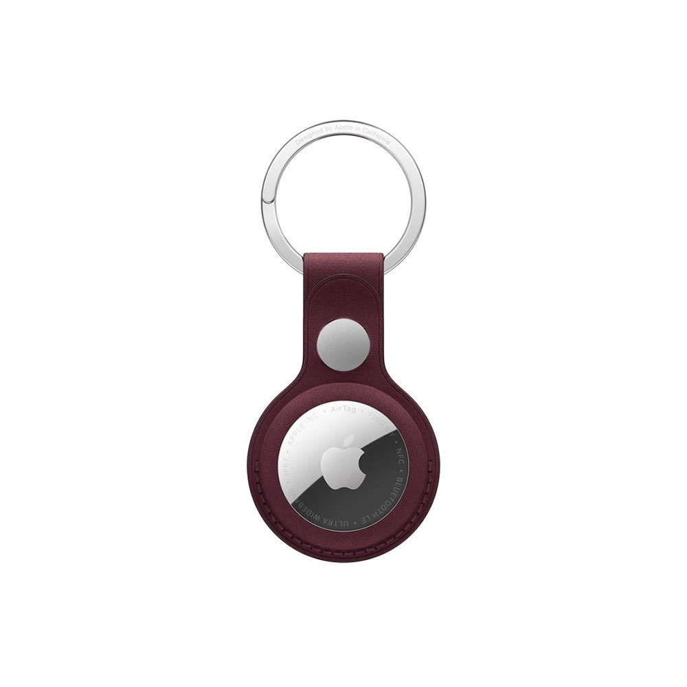 Apple AirTag FineWoven Key Ring - Burgundy