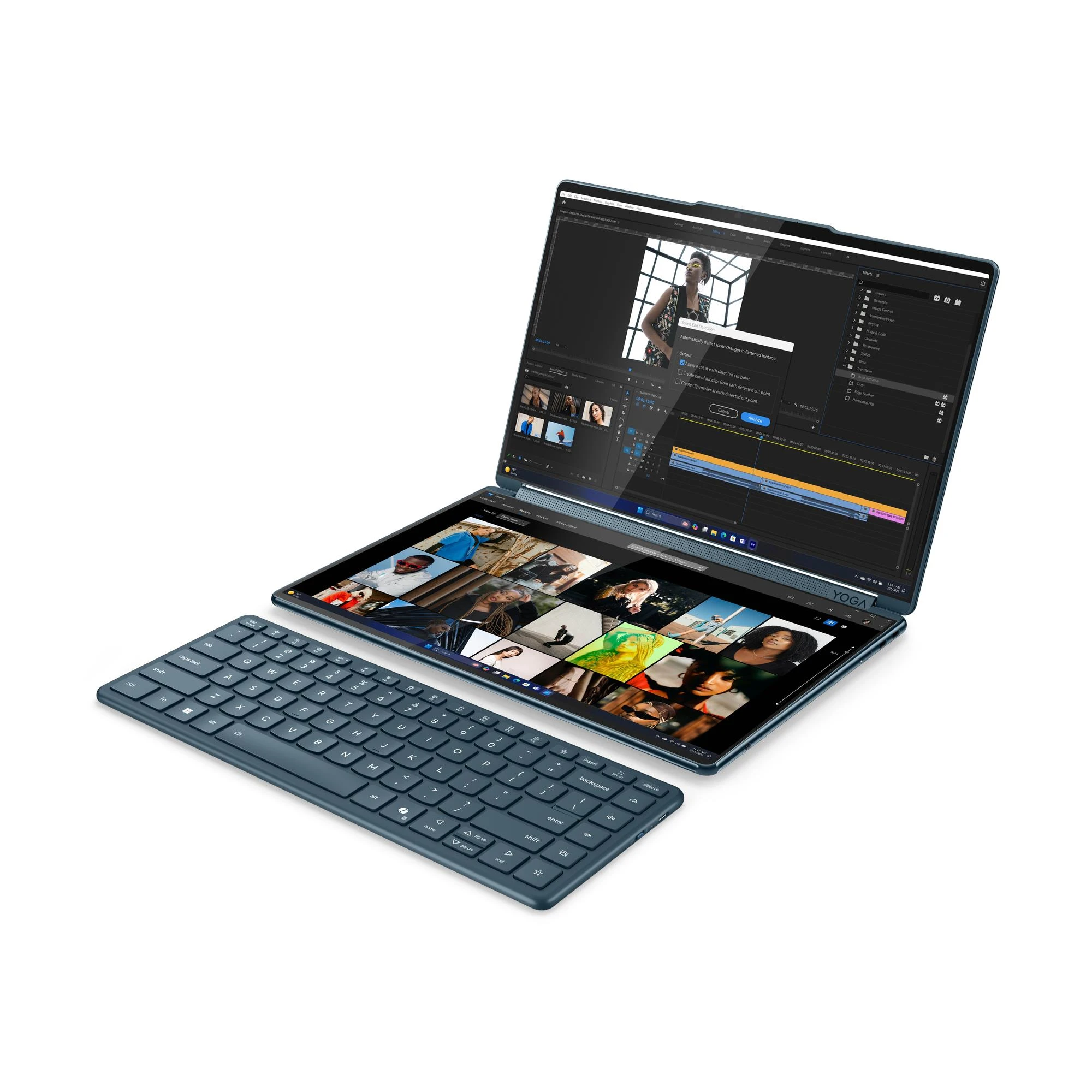 Lenovo Yoga Book 9 14IAH10 Intel Ultra7 255H 32GB 1TB-SSD 2x14"2.8K OLED GL Touch IntelARC PEN Win11Home TidalTeal