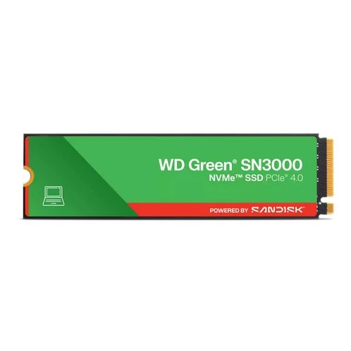 WD Green SN3000 SSD Powered by SanDisk 2TB M.2 NVMe Gen4 5000/4200MBps