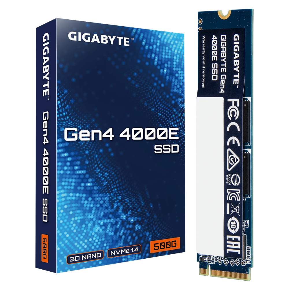 Gigabyte AORUS 4000E SSD 500GB M.2 NVMe Gen4 3600/3000 MBps