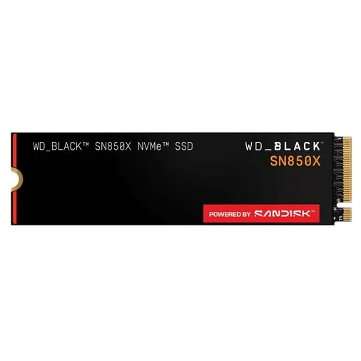 WD Black SN850X SSD Powered by SanDisk 2TB M.2 NVMe Gen4 7300/6600MBps