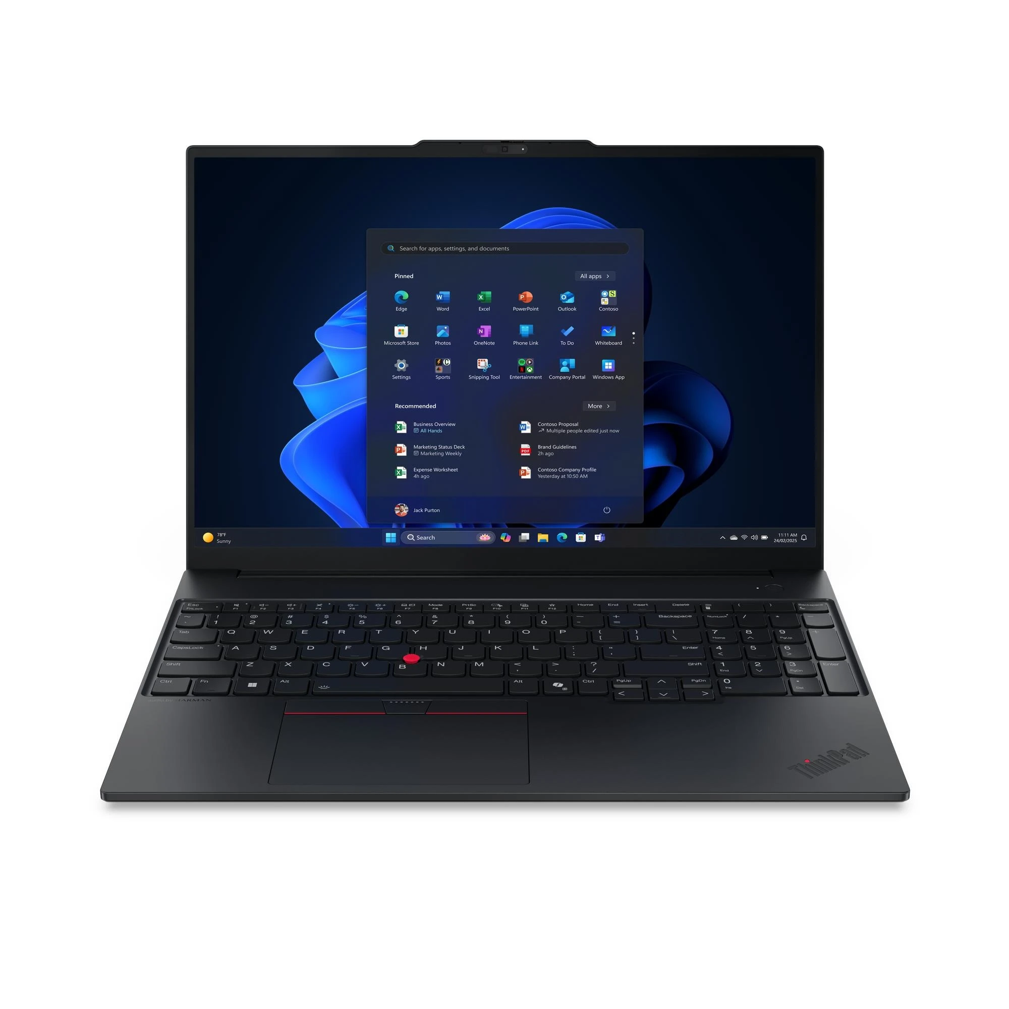 Lenovo ThinkPad  E16 Gen3 Intel Core5 210H 16GB 512GB-SSD 16"WUXGA IPS AG IntelGraphics Win11Pro Black