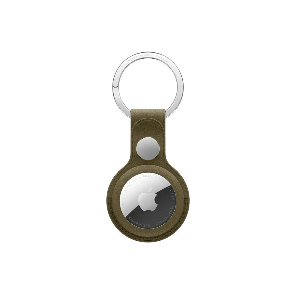 Apple AirTag FineWoven Key Ring - Dark Olive