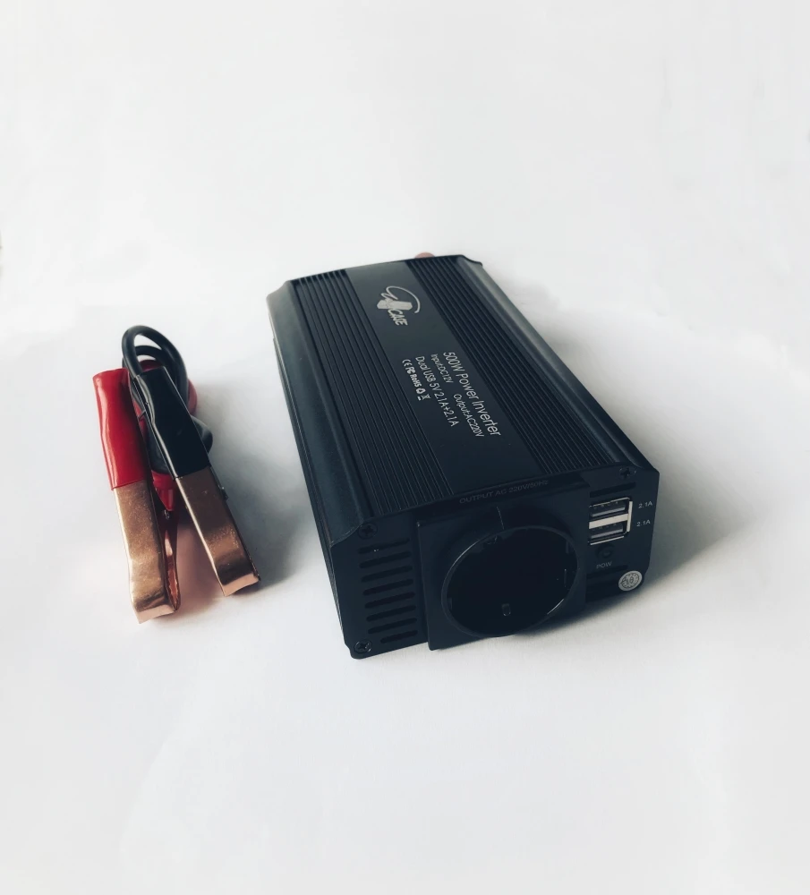 EUROCASE menič napätia REM500, AC/DC 12V/230V, 500W, USB (MT-M500)