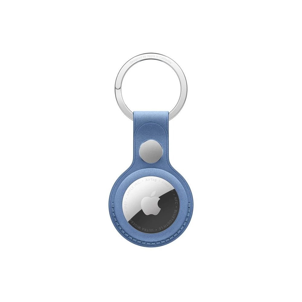 Apple AirTag FineWoven Key Ring - Wildflower Blue