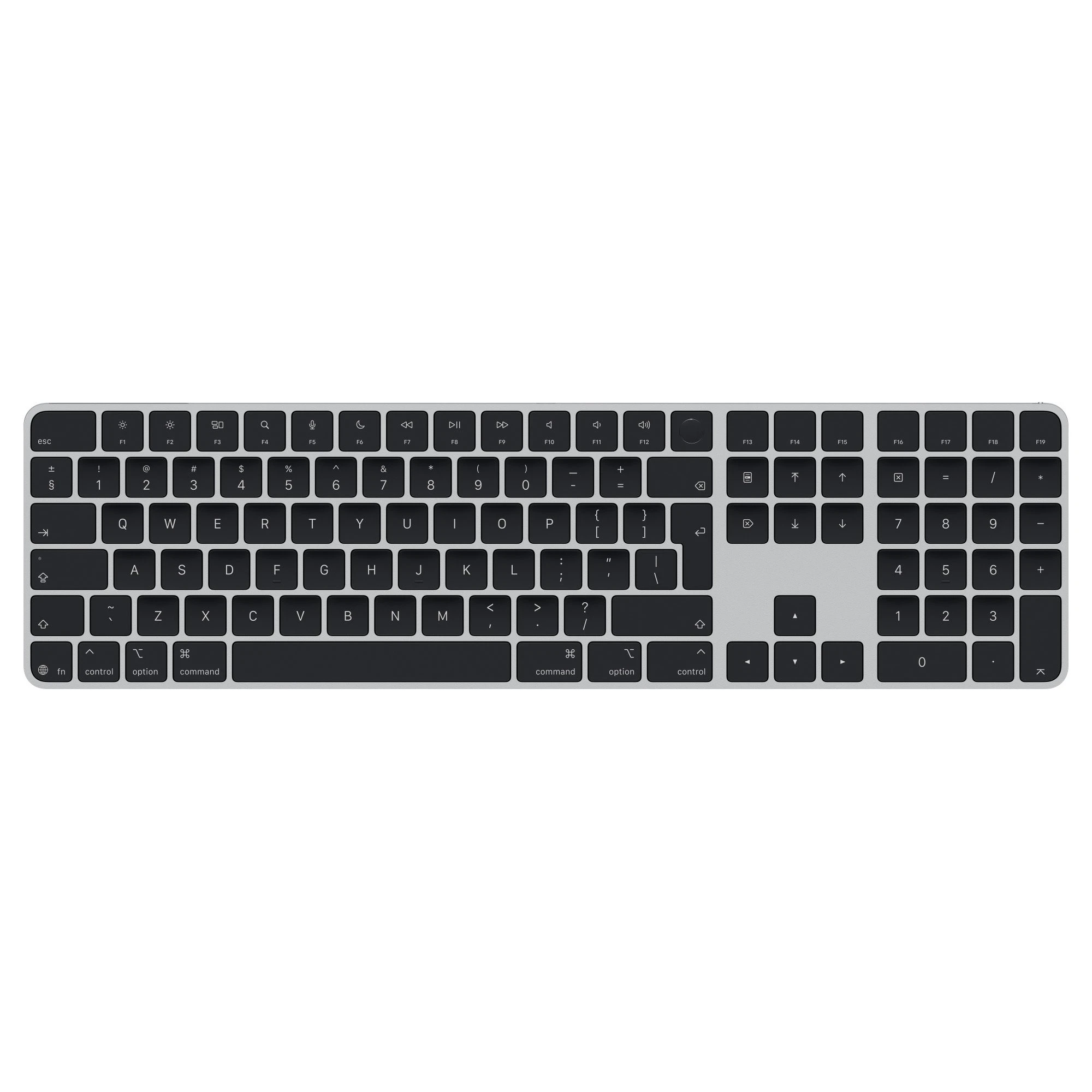 Apple Magic Keyboard s Touch ID a Numerickou klávesnicou - INT English - čierne klávesy (USB-C)