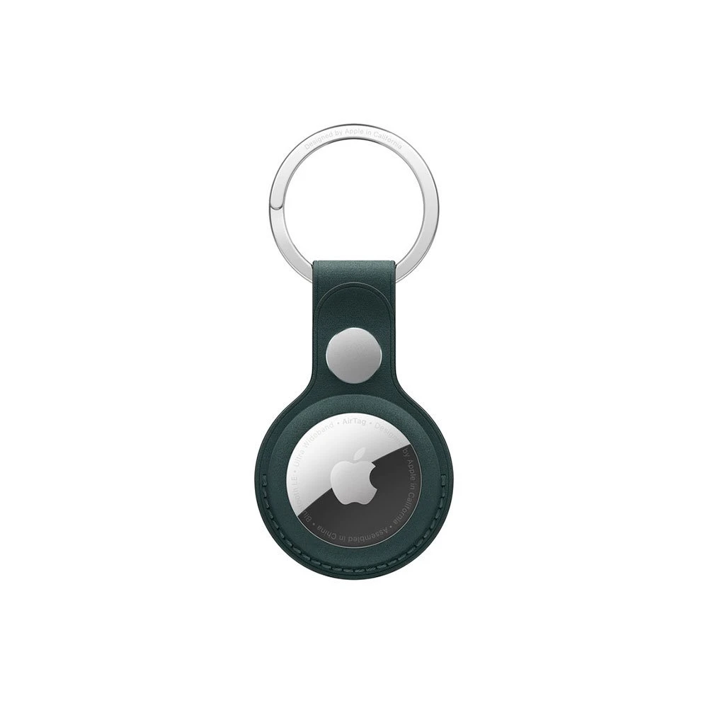 Apple AirTag FineWoven Key Ring - Dark Green