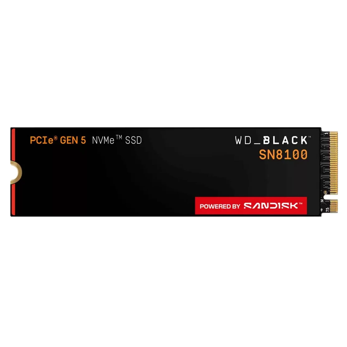 WD Black SN8100 SSD Powered by SanDisk 1TB M.2 NVMe Gen5 14900/11000MBps