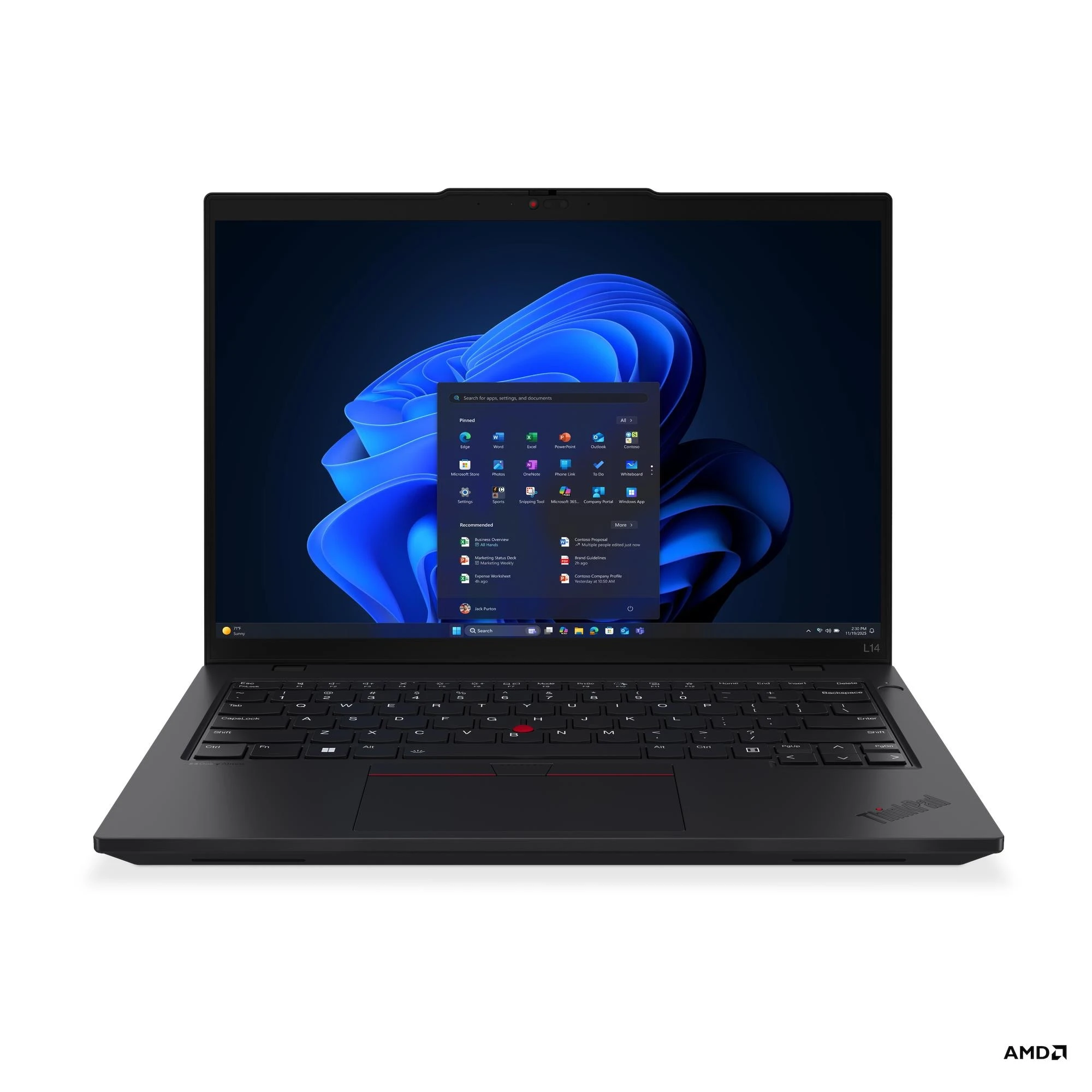 Lenovo ThinkPad L14 G6 Ryzen5 Pro 215 16GB 512GB-SSD 14.0"WUXGA IPS AG IntegRadeon Win11Pro Black