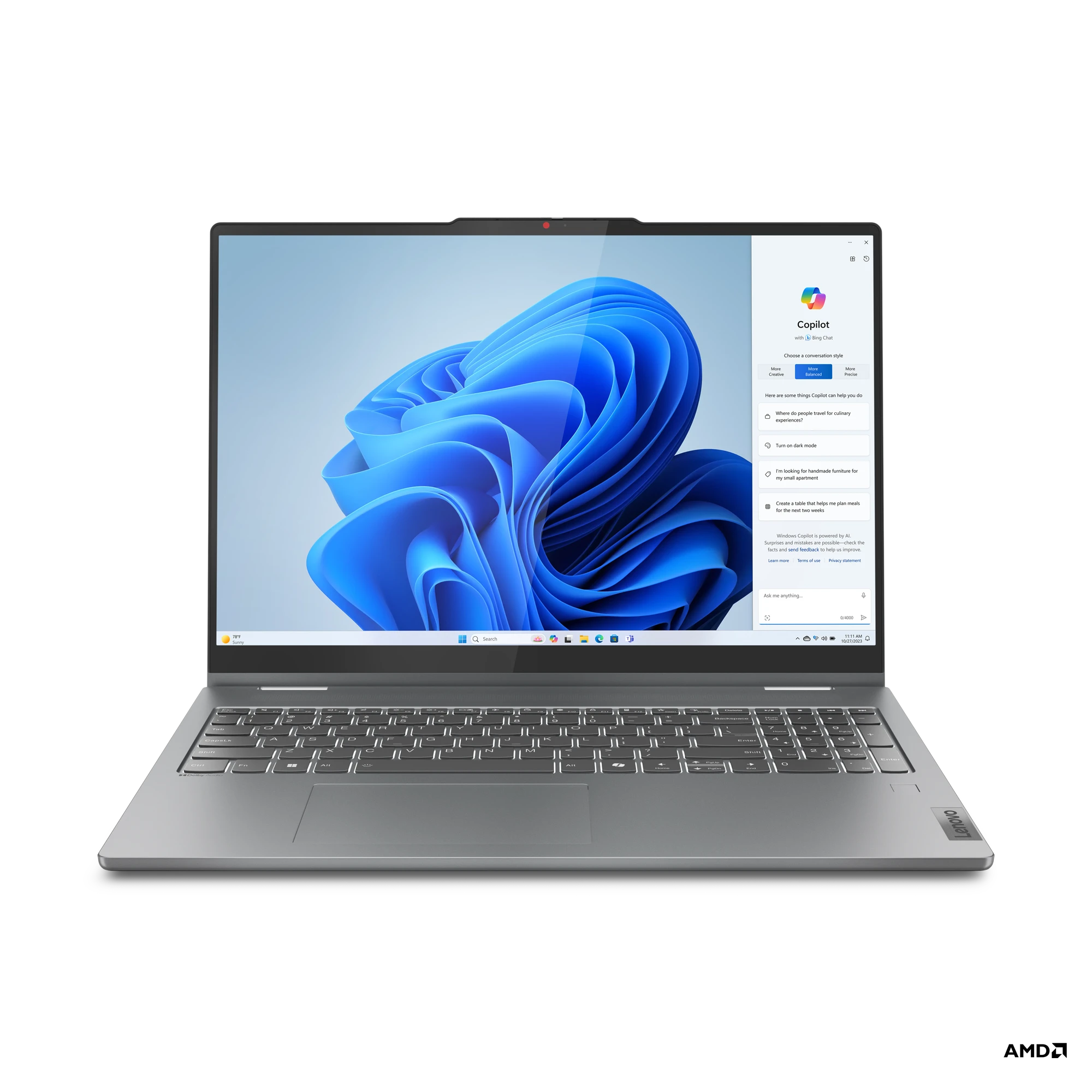 Lenovo IdeaPad5 2v1 15IPH11 Intel Ultra5 325 16GB 512GB-SSD 15.3"WUXGA IPS Touch GL IntelGraph. PEN Win11Home Luna Grey